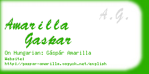 amarilla gaspar business card
